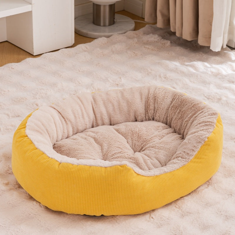 Winter Fleece-lined Thick Removable Washable Scratch-resistant Wear-resistant Warm Cat Nest - CHEWTOPIA PET WORLD