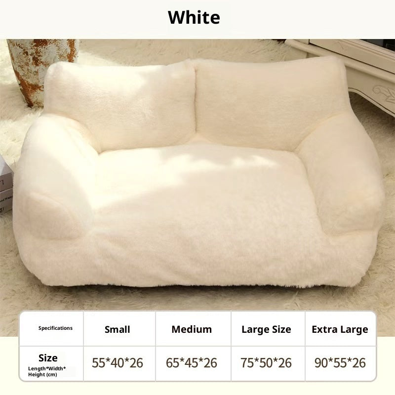 Large Pet Sofa Rabbit Plush Pet Bed