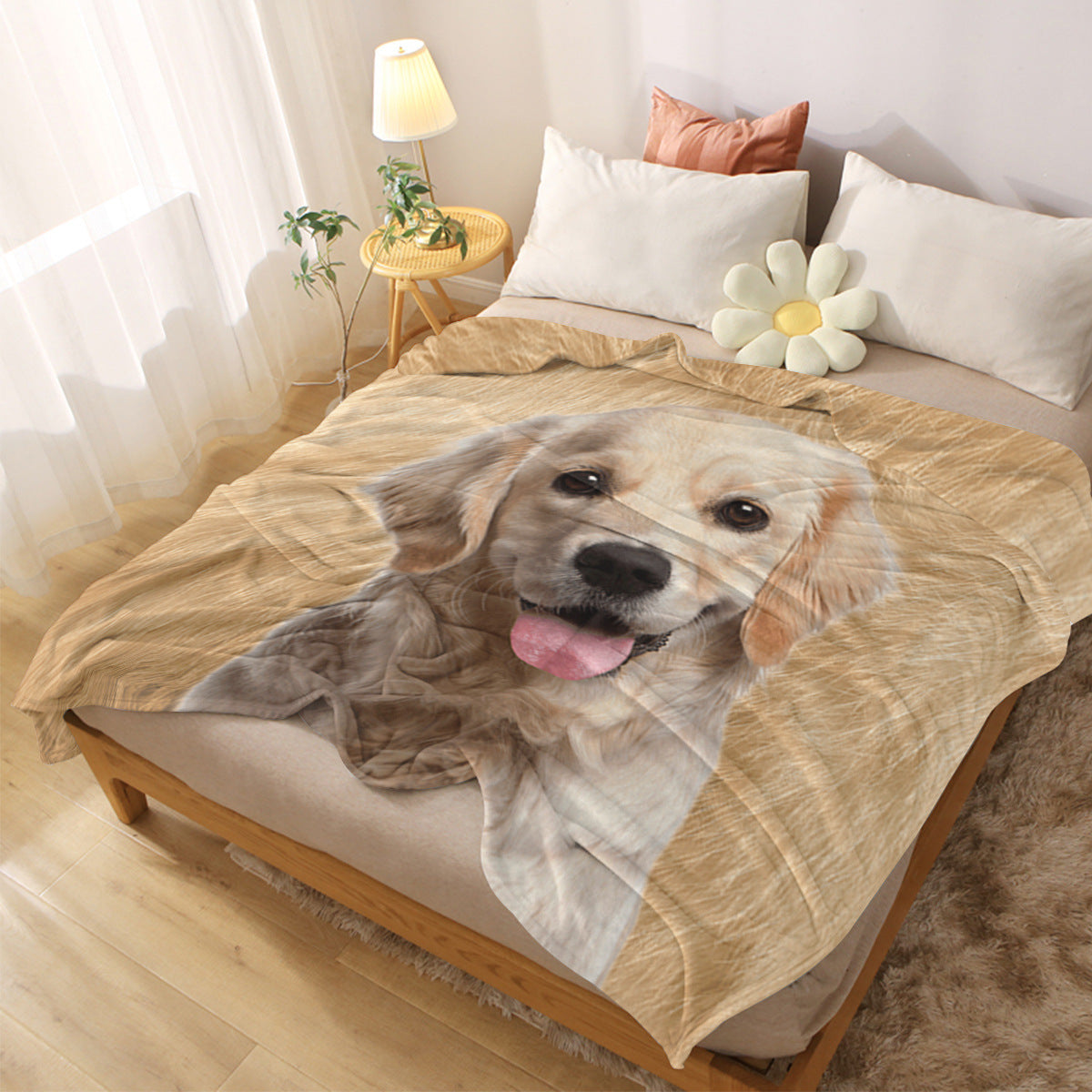 Can Produce 3D Digital Printed French Velvet Blankets