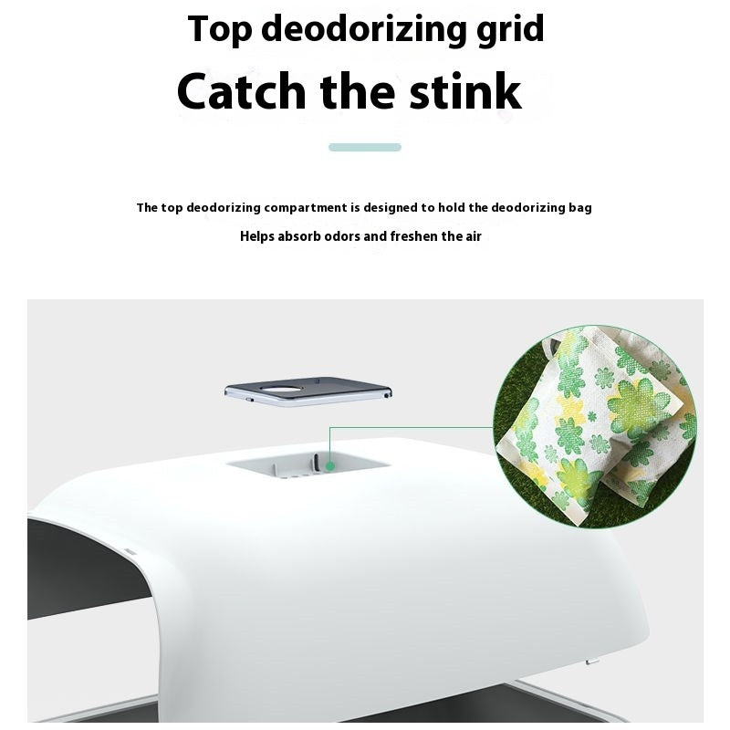 Litter Box Fully Enclosed Cat Toilet - CHEWTOPIA PET WORLD