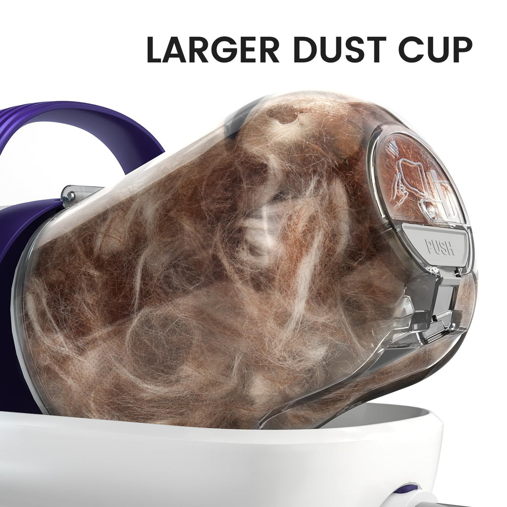 oneisall Dog Grooming Vacuum, Pet Grooming Vacuum with Clipper Nail Grinder, 1.5L Dust Cup Dog deshedding Brush with 7 Tools for Shedding Pet Hair, Home Cleaning(Blue)