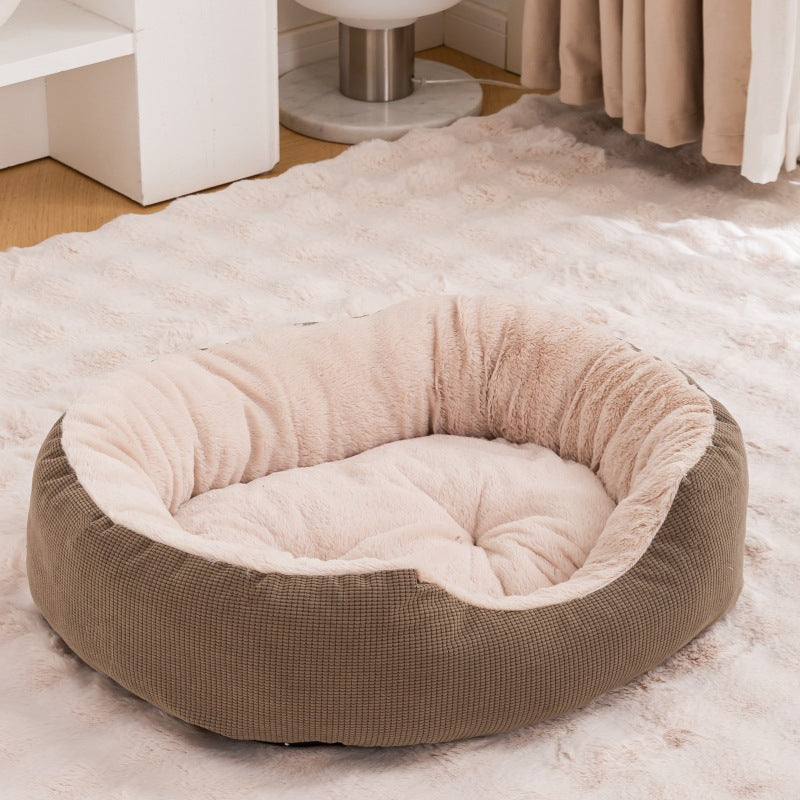 Winter Fleece-lined Thick Removable Washable Scratch-resistant Wear-resistant Warm Cat Nest - CHEWTOPIA PET WORLD