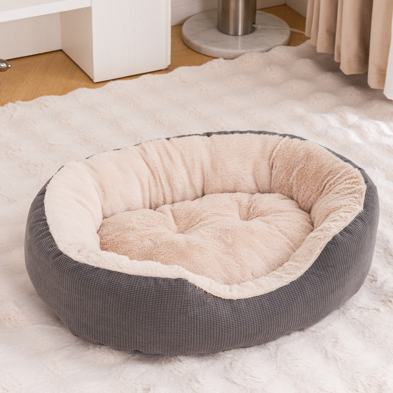 Winter Fleece-lined Thick Removable Washable Scratch-resistant Wear-resistant Warm Cat Nest - CHEWTOPIA PET WORLD