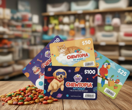 CHEWTOPIA PET WORLD GIFT CARDS